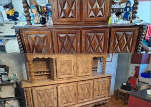 aerogommage buffet avant-après