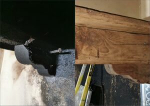 aerogommage cheminée avant-après