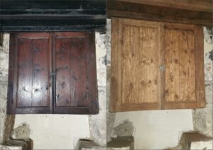 aerogommage placard avant-après